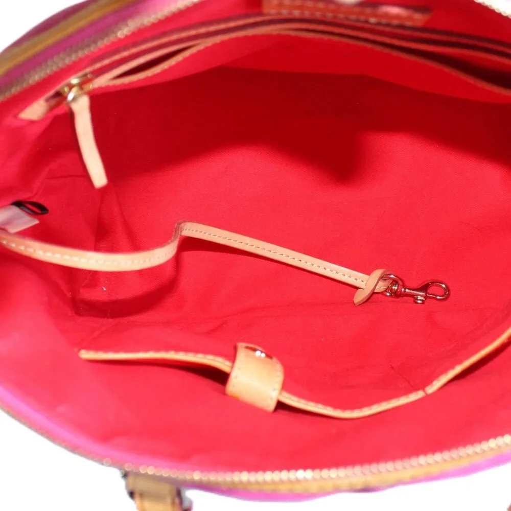 Dooney And Bourke Spicy Pink Quilted Satchel Handbag - Picture 9 of 15